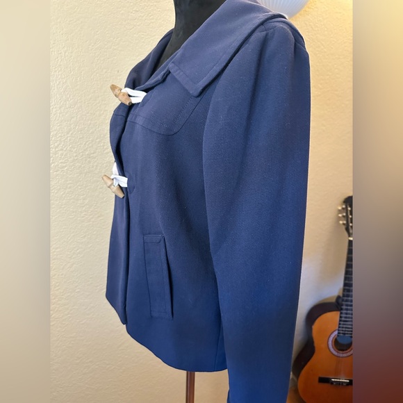 GAP Blue Swing Coat Size M - Picture 2 of 6